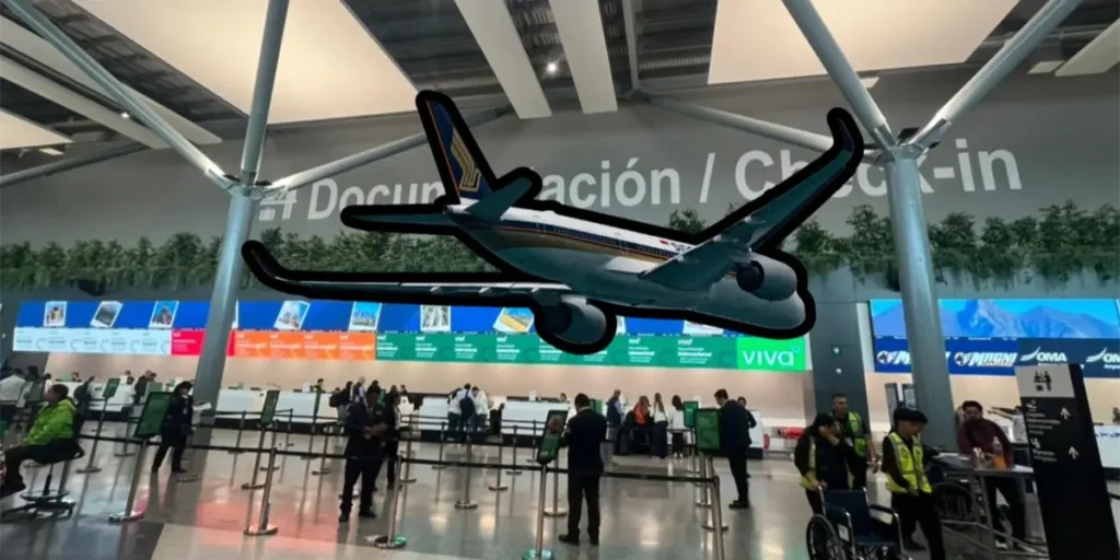 Los vuelos nacionales e internacionales registran alta afluencia en el Aeropuerto Internacional de Monterrey este 24 de febrero.