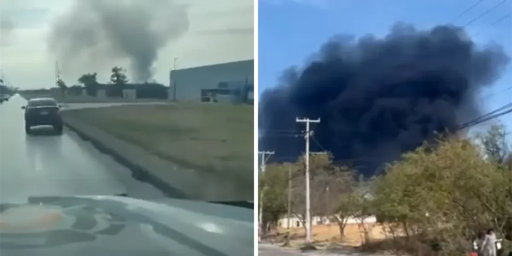 Un incendio en un tiradero de llantas en Juárez provoca una rápida respuesta de bomberos y Protección Civil en Nuevo León.