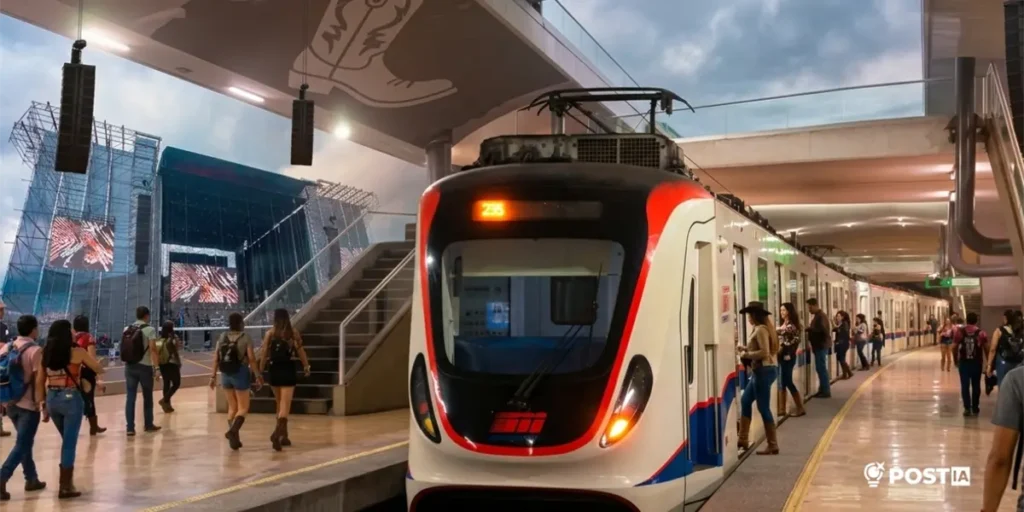 Descubre el horario especial del Metro de Monterrey este 11 de abril para el festival Nortex 2026 en Expo Guadalupe.