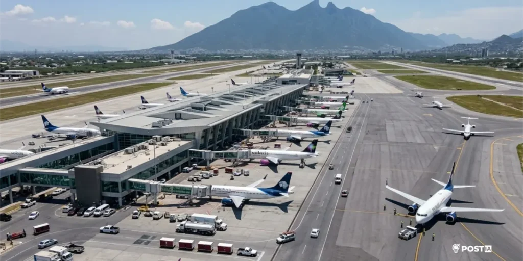 Conoce las salidas y llegadas en el Aeropuerto Internacional de Monterrey, incluyendo vuelos hacia Toluca y Ciudad de México.