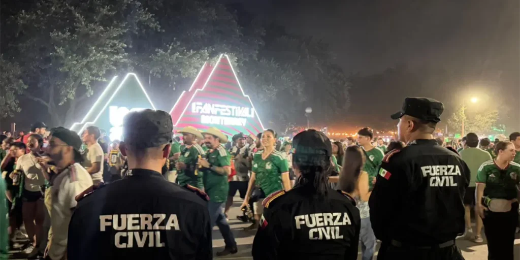 Las actividades del Fan Fest en Monterrey concluyeron sin problemas de seguridad en la jornada del Mundial 2026.